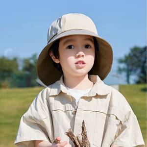Protection solaire pour enfants chapeau de pêcheur garçon nouveau chapeau de soleil extérieur à grand bord anti-ultraviolet fille printemps <span class=keywords><strong>et</strong></span> été - Product Image 3