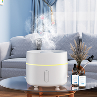 Diffuseur d'Huiles Essentielles Ultrasonique Alimenté par USB avec Veilleuse LED, Humidificateur à Brume Froide Silencieux pour Maison et Chambre à Coucher, Garantie 1 An