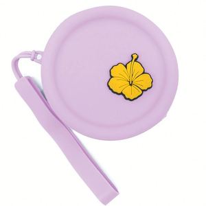 Round Silicone Coin <b>Purse</b>, Earphone Bag, Makeup Portable Zipper Key Bag, Mini <b>Small</b> Item Storage Coin Bag - Product Image 3