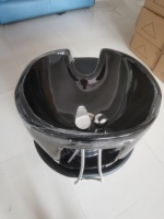 Fauteuil de lavage de cheveux compact Wally Beauty avec lavabo intégré pour salon de coiffure et équipement de spa capillaire