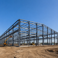 Hangar d'avion métallique préfabriqué pour ateliers industriels et entrepôts extérieurs en acier