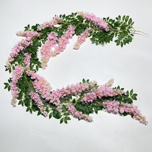 Guirnalda de Glicinia Artificial de Lujo de 200 cm, Flores Colgantes <span class=keywords><strong>para</strong></span> Decoración de Vestíbulos de Hoteles, Restaurantes, Bodas y Eventos - Product Image 5