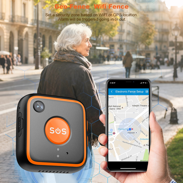 750mAh Square TFT Dual SIM 4G Android Smart Watch GPS+WiFi+LBS Multi-Mode Positioning Elderly Health Tracker Fall Detection SOS