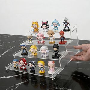 Expositor Acrílico Transparente AURORA con Diseño Escalonado Art Deco, Fácil de Montar, para Almacenamiento de Figuras y Cajas Sorpresa - Product Image 6