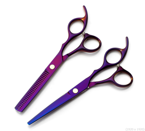 Hair Cutting <strong>Scissors</strong> Professional Home Stainless Steel Barber Salon Thinning Shears Kit