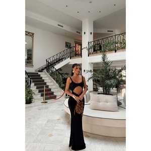 ชุดเดรสทำงานสีดำลายหน้าต่าง - Product Image 3