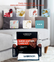 Kit d'entretien du cuir Produit Nubuck Skin Nettoyant d'intérieur Canapé Cuir Daim Rembourrage Sacs de nettoyage Protecteur avec logo