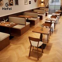 Ensembles de meubles de salle à manger commerciaux en bois massif personnalisés (tables et chaises)