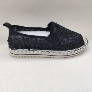 Espadrilles plates pour femmes, nouvelle collection, OEM, dessus en maille à paillettes, légères, respirantes, semelle antidérapante, confortables, décontractées - Product Image 3