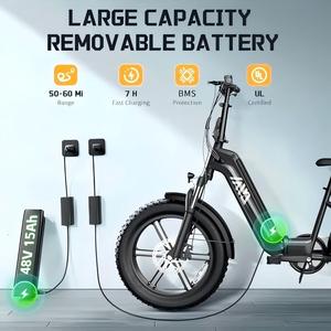 2026 EU Stock Buddy Pro F008 20 "<span class=keywords><strong>pieghevole</strong></span> grasso pneumatico E <span class=keywords><strong>bici</strong></span> 1200W motore elettrico <span class=keywords><strong>bici</strong></span> alta acciaio al carbonio telaio - Product Image 5
