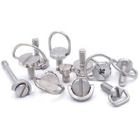 1/4 caméra D-ring plaque de dégagement rapide adaptateur pliant en acier inoxydable fixation D anneau trépied pouce D-sub taille de vis