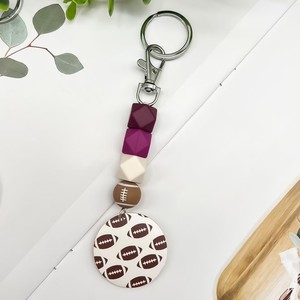 Llavero de Silicona con Estampado Deportivo <span class=keywords><strong>2026</strong></span>, Colgante de Madera con Cuentas, para Regalo del Día de la Madre - Product Image 4