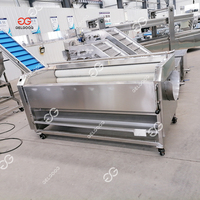 Elektrische Aardappelschiller Aardappelen Schillen Frietmachines Volautomatische Industriële Aardappelschilmachine