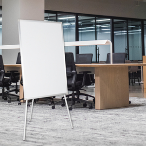 Mobile Flip Chart Stand Height Adjustable <strong>Flipchart</strong> <strong>Easel</strong> Aluminum Frame Triangle Bracket Magnetic Whiteboard 60X90 - Product Image 5