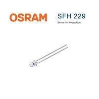 Ams-OSRAM SFH 229 Photodiode PIN en silicium 3 mm Époxy transparent 380-1100 nm Capteur optique à large spectre pour lumière ambiante et infrarouge