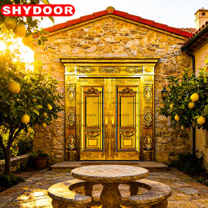 ประตูเหล็ก<span class=keywords><strong>ส</strong></span>แตนเลส ประตูทองแดง ประตูเหล็กคู่ หรูหรา <span class=keywords><strong>ส</strong></span>ไตล์โบราณ <span class=keywords><strong>ส</strong></span>ำหรับวิลล่า บ้านพักตากอากาศ ประตูทางเข้าระดับพรีเมียม - Product Image 6