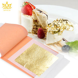 แผ่นฟอยล์ทอง24K แผ่นทองคำเปลวสำหรับงานศิลปะอาหารใช้งานได้จริง - Product Image 1