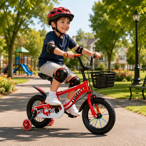 Vélos pour enfants - Vélos à pédales pour enfants de 3 à 12 ans avec roues auxiliaires - Vélos pour garçons et filles - Product Image 2