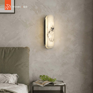 Luxury Spanish alabaster <b>Wall</b> Lamp Modern Minimalist Bedroom <b>Sconce</b> for Hotel - Product Image 3