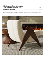 Fauteuil individuel minimaliste relaxant, style mi-siècle, en bois massif, style Wabi-sabi, pour salon, chaise de loisirs italienne