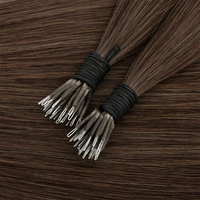Extensions de cheveux Remy Nano Ring, mèches balayage à pointe nano, double épaisseur, qualité salon, en cheveux humains