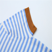 Vêtements pour femmes, automne 2026, nouvelle mode, t-shirt à manches courtes en tricot rayé simple et polyvalent, 3519102