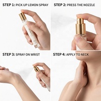 Spray d'huile essentielle d'orange douce naturelle 10 ml, parfum stimulant, parfum durable, rafraîchisseur d'air, mini portable pour femmes