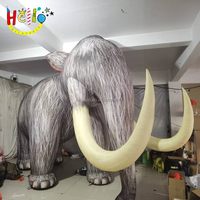 Performance de défilé personnalisée animaux préhistoriques modèle gris géant mammouth gonflable