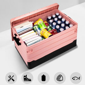 Boîte de rangement de camping en plein air multifonctionnelle 60L avec logo personnalisable Outils de rangement pliables en PP pour voiture de voyage en plastique - Product Image 5