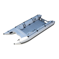 Bateau pneumatique gonflable en PVC pour la pêche à la ligne, type catamaran, en promotion