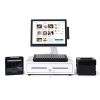 Caisse enregistreuse la plus populaire de terminal de logiciel de machine de point de vente d'écran tactile de 15.6 pouces pour le système de point de vente