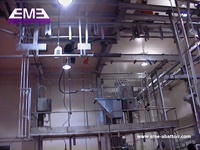 Système d'abattoir à petite échelle en acier inoxydable, ligne de transformation d'abattage, moteur, palan de levage de vache à haute productivité pour