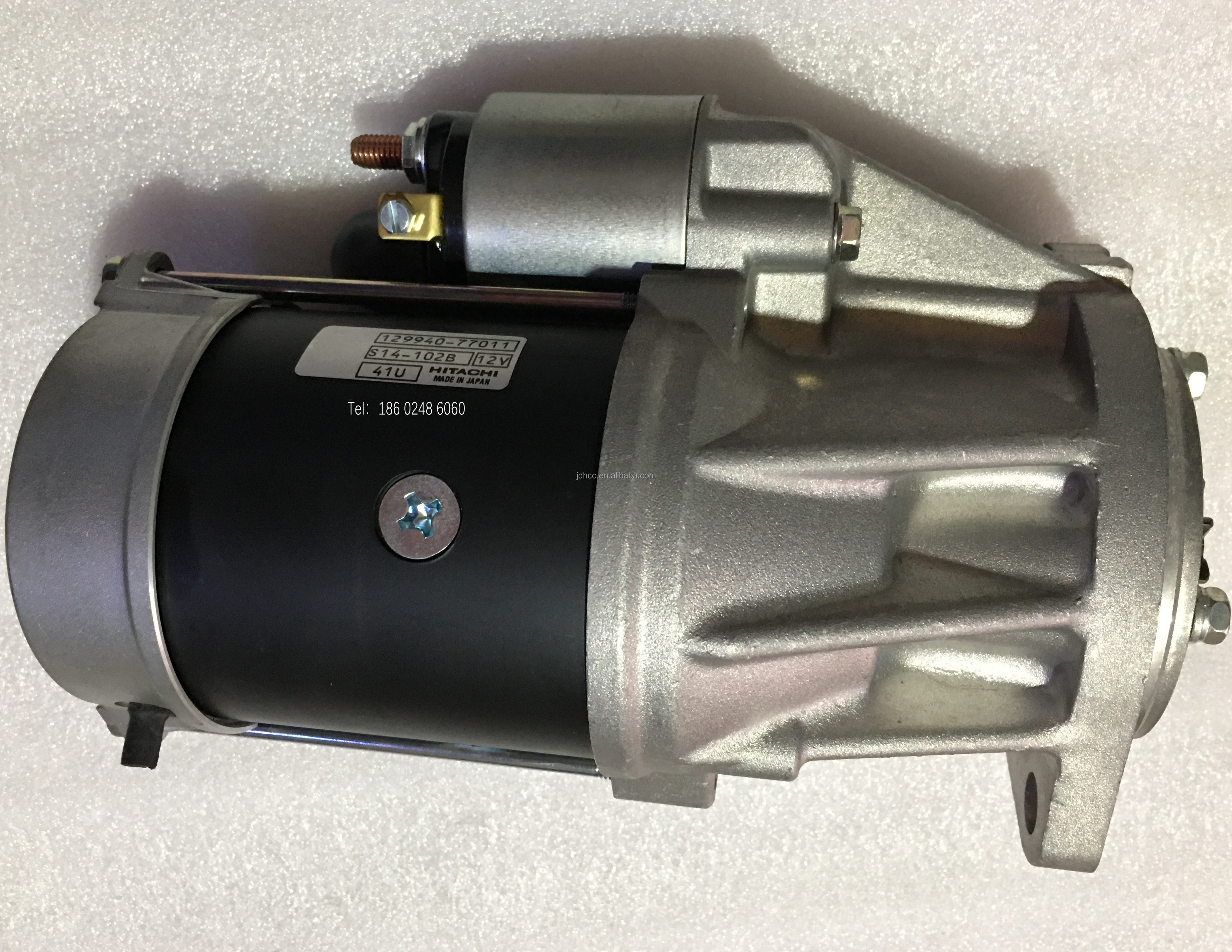 Genuine Hitachi Starter Motor for Yanmar Engine S14-102