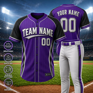 Kaos Baseball Kustom Berkualitas Tinggi Unisex Logo Bordir Jersey Pendek Cetak MOQ Rendah Pakaian Olahraga Grosir Cepat Kering - Product Image 2