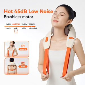 Masajeador Eléctrico Inalámbrico Portátil con 2 Modos, Calor a 42°C, Cabezal de Masaje Suave 4D, <span class=keywords><strong>Fisioterapia</strong></span> Infrarroja para Cuello y Hombros - Product Image 3