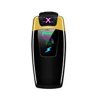 Briquet à double arc coupe-vent rechargeable USB en métal, sensible au toucher, nouveau modèle populaire, accessoires pour fumeurs, vente en gros
