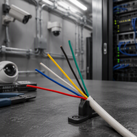 Câble d'alarme de sécurité blindé 2 conducteurs 14 AWG Premium, fil de signal en cuivre pur OFC robuste pour système d'accès longue distance
