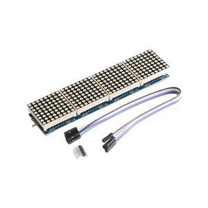 MAX7219ドットマトリックスモジュール32x8 4 in 1 <span class=keywords><strong>LED</strong></span>ディスプレイモジュールドライブ5ピンワイヤ付きレッドArduino <span class=keywords><strong>Raspberry</strong></span> <span class=keywords><strong>Pi</strong></span>用 - Product Image 2