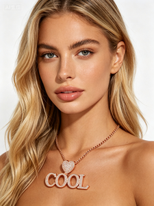 <span class=keywords><strong>Collana</strong></span> <span class=keywords><strong>Personalizzabile</strong></span> <span class=keywords><strong>con</strong></span> <span class=keywords><strong>Nome</strong></span> a Lettera e Catena <span class=keywords><strong>con</strong></span> Zirconi, Colore Argento Vero, Accessorio Gioiello Personalizzato - Product Image 4