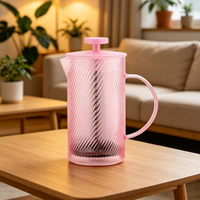 Pembuat Kopi French Press Kaca Kustom Grosir Dengan Tutup Plunger