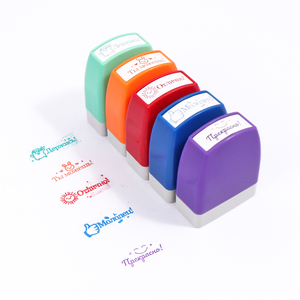 <span class=keywords><strong>Nuovo</strong></span> Timbro Foska per Premi Bambini, Colori Assortiti, per Commenti e Incoraggiamenti, Ideale per la Controllo dei Compiti dagli Insegnanti - Product Image 4
