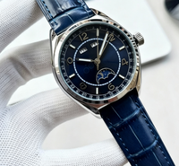 Montre mécanique pour homme OEM Fashion Business, bracelet bicolore or rose, cadran blanc, étanche.