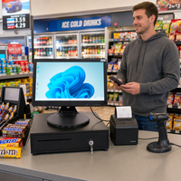 Terminal de point de vente Android Scangle SGT-116, système de point de vente tout-en-un, machine de point de vente Android OS pour des solutions de point de vente efficaces