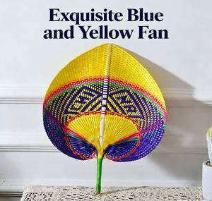 Decorazione da appendere fatta a mano a forma di pesca in bambù intrecciato, minimalista ed ecologica, per l'arredamento estivo di casa, arte fresca e creativa per il soggiorno - Product Image 3