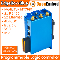 Router VPN Industrial Edge Gateway EdgeBox-BLUE, Computación en Borde, Programación PLC, CAN, Modbus, RS485, RS232, WiFi6, Control Industrial