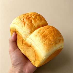 ขนมปังนม PU แบบยืดหยุ่นช้า รุ่น Soft Cloud Touch Loaf เนื้อนุ่มเหมือนขนมปังอบสีทอง ของตกแต่งโต๊ะทำงาน ของเล่นถ่ายรูปอาหารเบเกอรี่ - Product Image 1