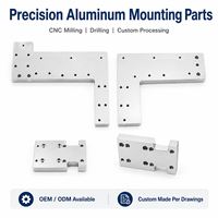 Pièces de tôles fines en aluminium usinées sur mesure par CNC, composants de machines OEM