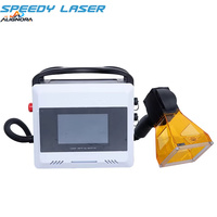 Machines de gravure laser portables 20W 30W 50W, mini-marqueur laser à fibre portatif pour métal, caoutchouc et pneus
