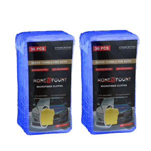 <span class=keywords><strong>Serviette</strong></span> <span class=keywords><strong>de</strong></span> nettoyage automobile en microfibre 40x40CM 300GSM, tissu <span class=keywords><strong>de</strong></span> <span class=keywords><strong>couture</strong></span> hautement absorbant pour le lavage et l'entretien des voitures - Product Image 1