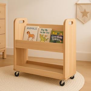 <span class=keywords><strong>Bibliothèque</strong></span> en bois, petite étagère à livres, <span class=keywords><strong>bibliothèque</strong></span> personnalisée, <span class=keywords><strong>bibliothèque</strong></span> pour enfants, présentoir de livres pour tout-petits, <span class=keywords><strong>bibliothèque</strong></span> pour enfants avec <span class=keywords><strong>roulettes</strong></span> - Product Image 1